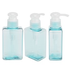 3PCS 100ml Pump Bottle Plastic Empty Shampoo Body Wash Lotion Container For