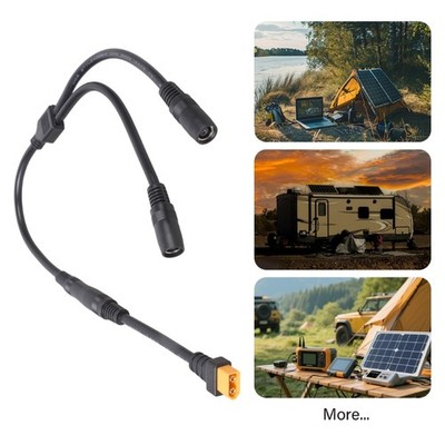 Solar Generator Connection Cable XT60 To Double DC8020 Female