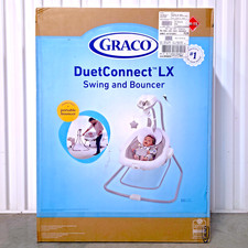 Graco DuetConnect LX Portable Baby Swing and Bouncer, 6 Swinging Speeds, Ari