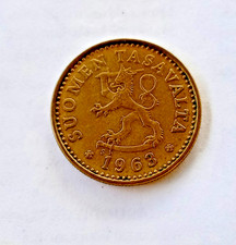 Finnland * 10 Penni&auml; * 1963 * Aluminium-Bronze * 1+ * Beschreibung ansehen *