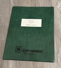 Rare Bit Pad One User Manual by Summagraphics, 1979, Schematics, Vintage