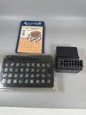 1/4” Metal Leather Stamping Alphabet & Number Set – Used, Incomplete