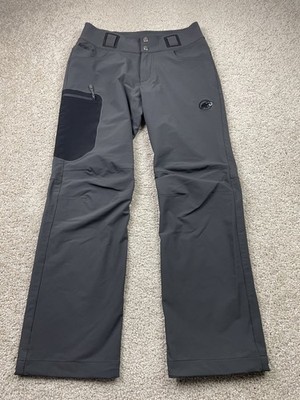 Mammut Pants Mens 30x29 Gray SOFtech Softshell Technical Hiking Climbing