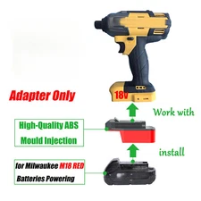 Adapter Convert for BOSTITCH 18v (Not 20V MAX) Tool To for milwaukee M18 Battery
