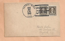 PATROL WING ONE AUG 22,1940 NAVA AIR STA NAVAL CARD