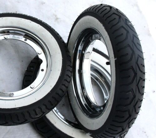 VESPA scooter white wall tires sport MITAS 3.00 10 PK 50 XL 2V 50 special ET3 125 - Picture 1 of 1