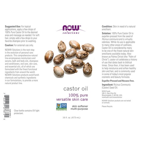 2x Bottles NOW 100% Pure Natural Essential Base Carrier Oil 16 oz USA made - Picture 3 of 4