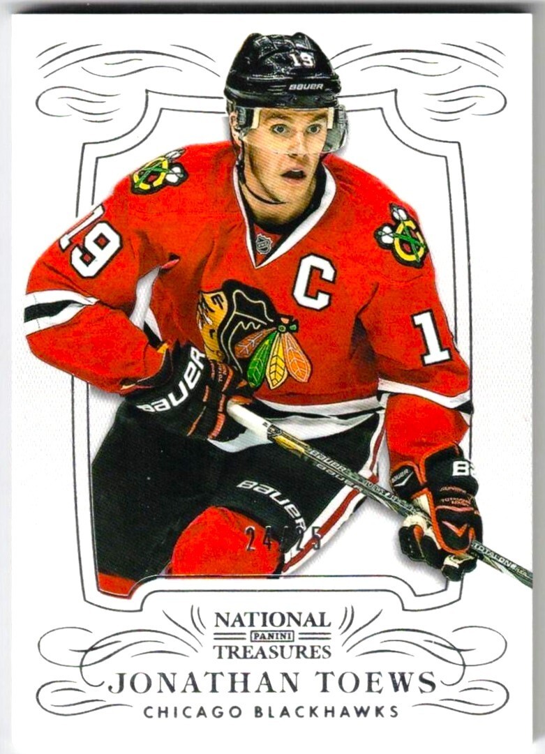 2013-14 National Treasures   JONATHAN TOEWS   /25   SILVER Base   #44