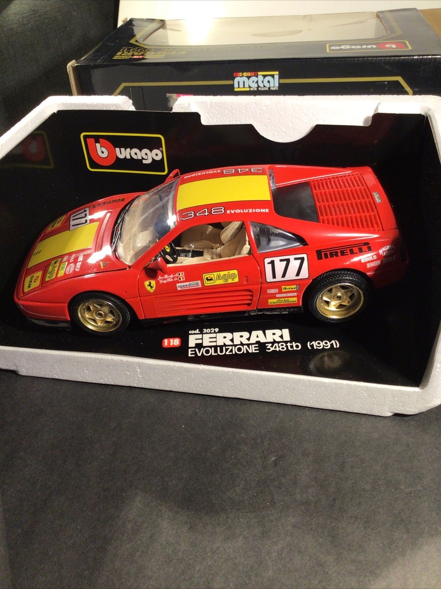 ミニカー burago 1/18 FERRARI  348tb EVOLUZIONE Bburago #3029 FERRARI EVOLUZIONE 348 tb (1991) 1:18 Diecast