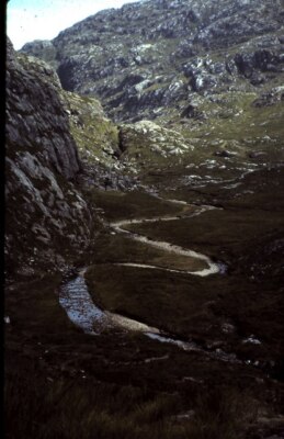 Photo 6x4 The Windings of  the Finiskaig River, Glen Dessary Mu00e0m na  c1982