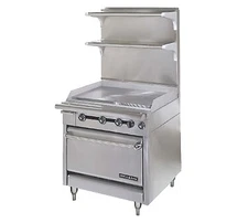 American Range HD34-34TG-M 34" Gas Heavy Duty Range, (1) 34" Griddle w/ Therm...