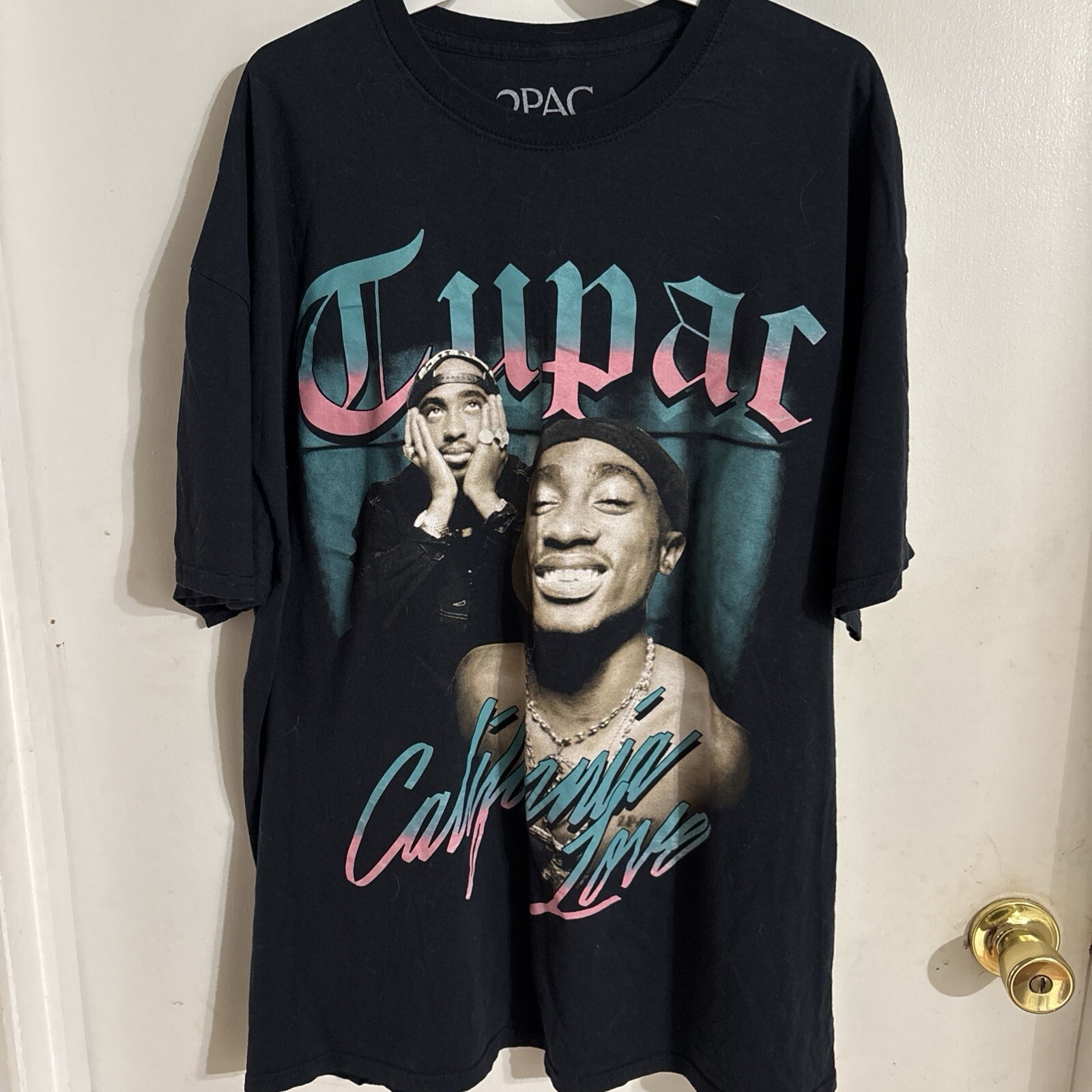 FILA T shirt vintage anni 90 Tupac Shakur Memorial XXL 2Pac Rap Tee Hip Hop misurata Biggie