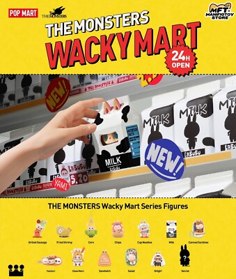 THE MONSTERS WACKY MART SERIES FIGURES BLIND BOX SEALED CUTE