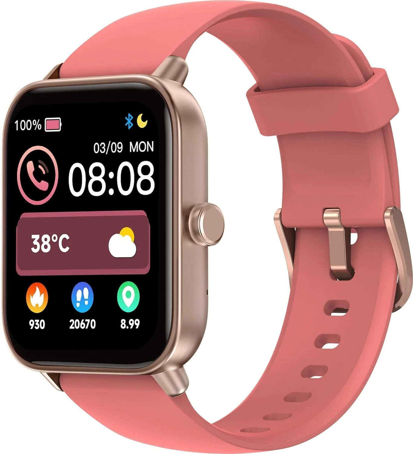 Smart Watch Women Men Phone Function Wristwatch Watch for iPhone Samsung Tab