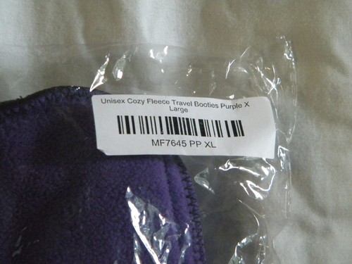 Unisex kuschelige Fleece Reise Booties lila XL MF7645 PP XL Neu in Verpackung - Bild 3 von 4