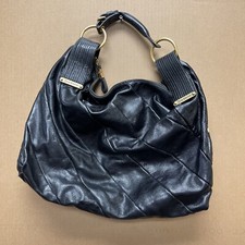 Juicy couture black leather hobo Y2K vintage