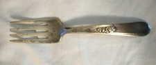 Vintage Silverplate Flatware Holmes  Edwards 1940 Youth Pattern Baby Fork Child