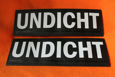   UNDICHT   16 cm x 5 cm 2 Stück Julius K9 IDC Powergeschirr  Klettsticker