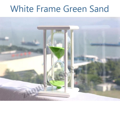 15/30/45/60 Min Holz Glas Sanduhr Sand Timer Uhr Home Office Dekor Geschenke - Bild 12 von 22