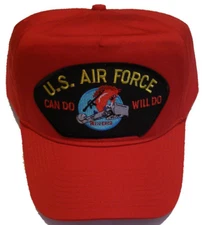USAF AIR FORCE CHARGING CHARLIE RED HORSE VETERAN HAT PRIME BEEF CIVIL ENGINEER