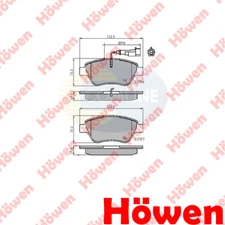 Fits Fiat Alfa Romeo Peugeot Citroen Lancia Brake Pads Set Front Howen