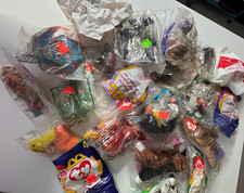 Lot of 20 Mixed McDonald's Collector's Toys  Sealed in Plastic  Ty, Hotwheels