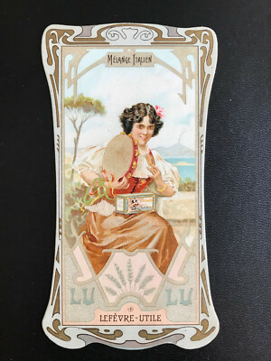 AK Litho (1084) Werbung für LU Keks Biscuit Italien Vesuv um 1900