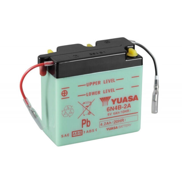 Batterie 6N4B-2A Conventionnelle Avec Entretien - Livrée Sans Acide