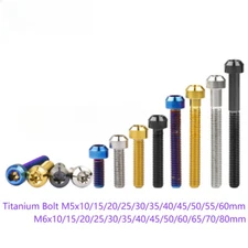 Titanium Bolt M5 M6 Cap Head Torx Screw 10 15 20 25 30 35 40 45 50 60 65 70 80mm