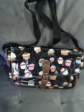 20 X Oil Cloth Cupcake Messenger Bag Cross Body Canvas Travel Satchel  Joblot 