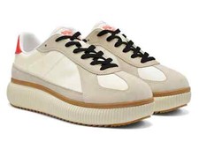 Onitsuka Tiger DELECITY 1183B874 104 CREAM/FIERY RED Unisex Shoes US 7.5-14