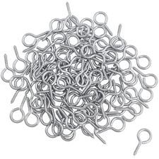 100PCS 0.67 Inches Stainless Steel Eye Screws, Heavy Duty Screw, Eye Hooks Screw