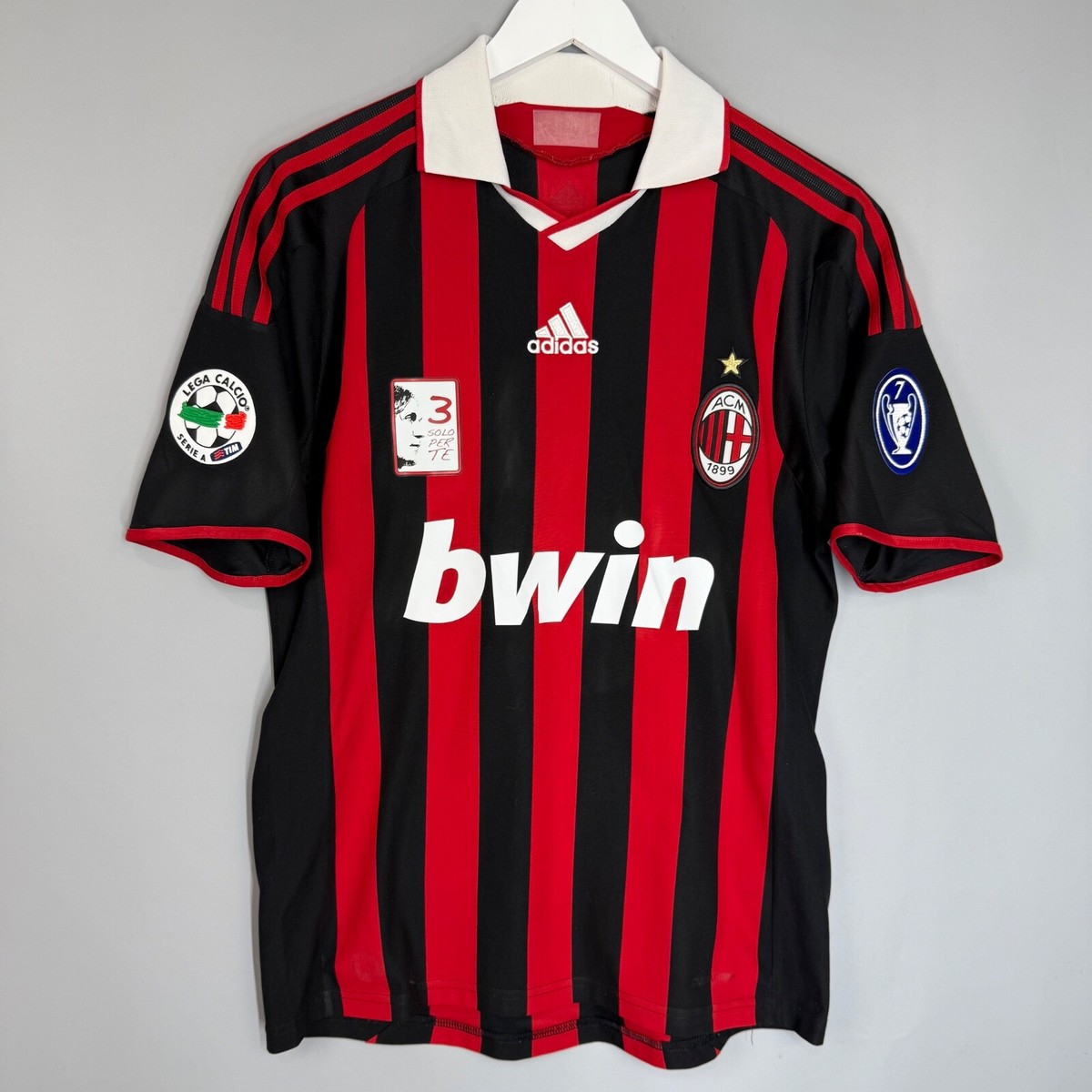 AC MILAN ITALY 2009 2010 HOME SHIRT JERSEY #32 BECKHAM SIZE S