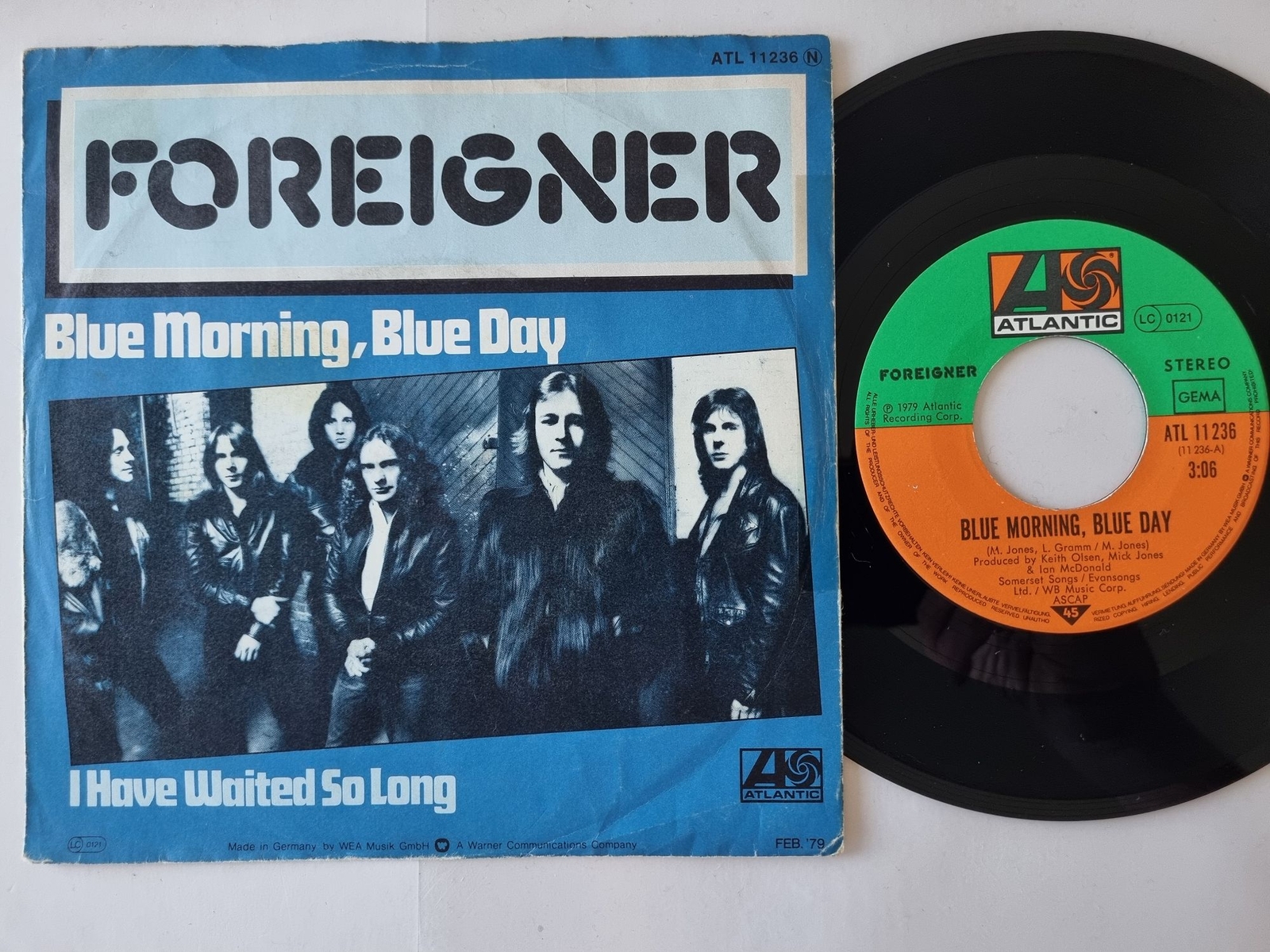 Foreigner - Blue Morning, Blue Day 7'' Vinyl Germany