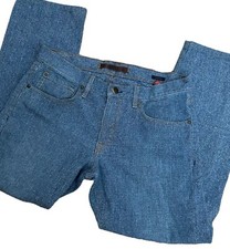 Agave Jeans Mens 34x29 El Gringo Classic Straight Indigo Glen Plaid
