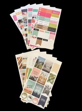 Stickers Mixed Lot 11 Sheets Scrapbook Journals Personal Diary Inspiration