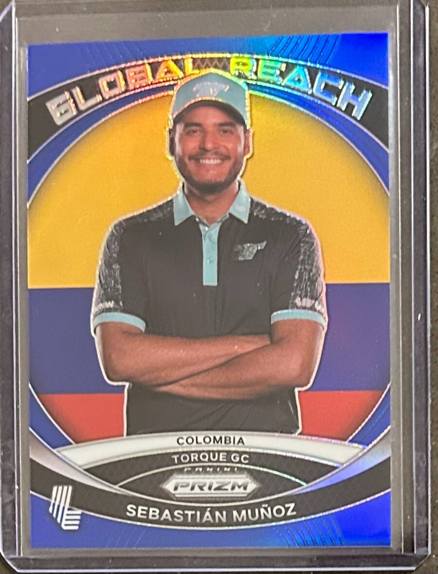 2024 Panini Prizm Liv Golf Sebastian Munoz Blue Prizm #5/99 Global Reach