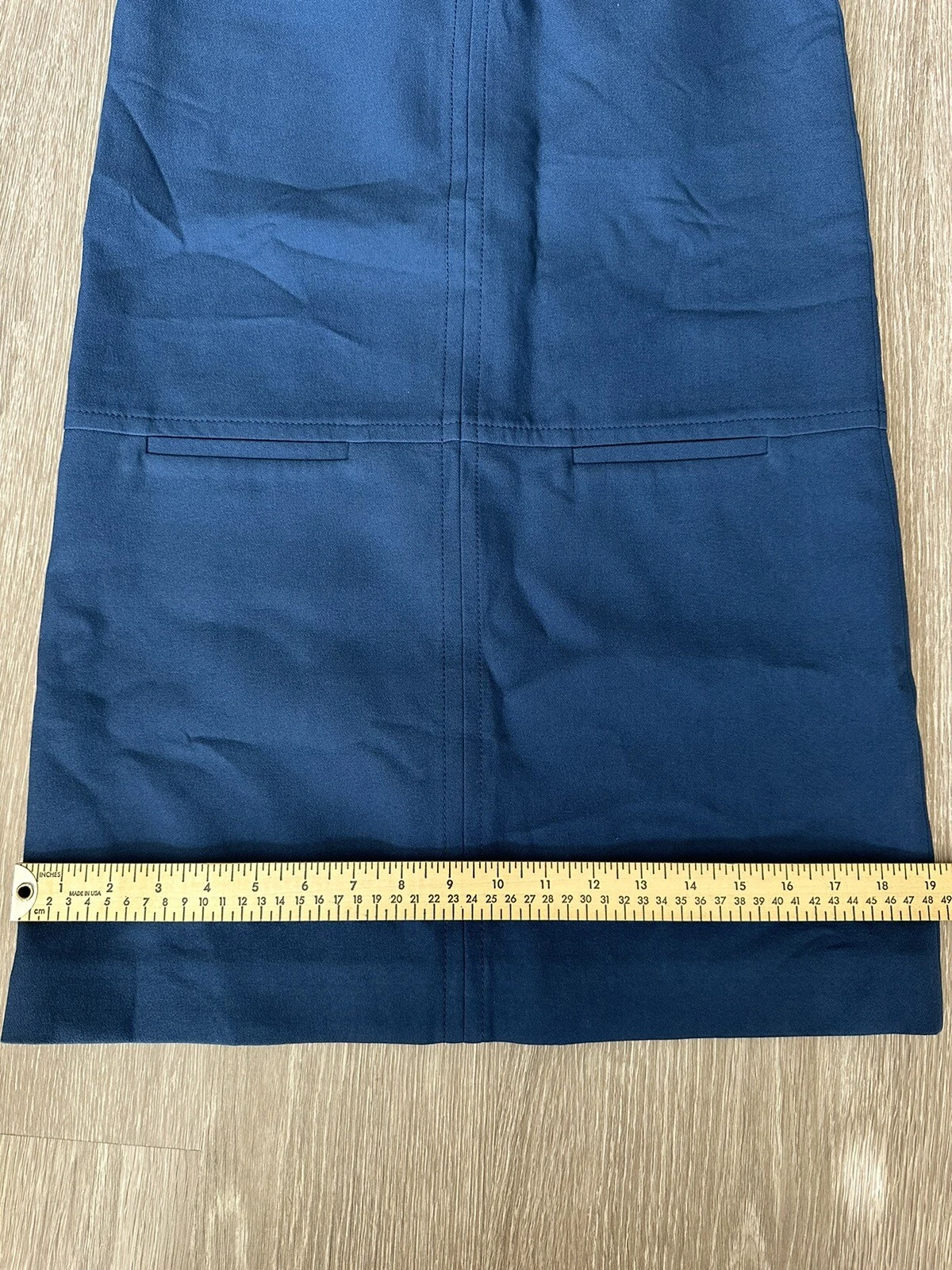 Abito da donna blu Longchamp taglia 36 blu marrone bianco 7824CFA abito con cerniera intera