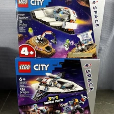 🔥 4 Sets LEGO Space 60441 Explorers Super Pack, 60429 Spaceship Asteroid Disc