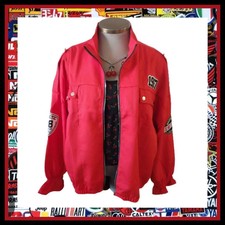 Helium ☆ Red Moto Wear ☆ Nyc Patches ☆ Zip-up Jacket ☆ 4x ☆ Nwot