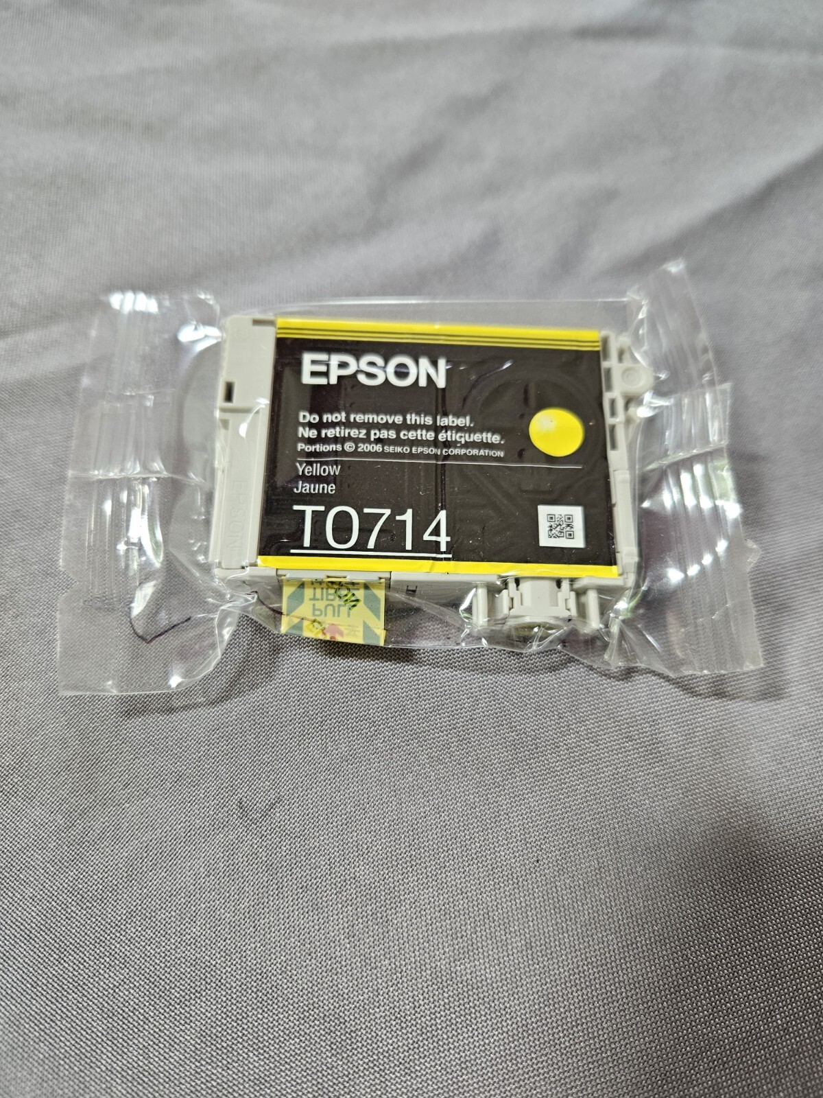 Genuine Original Unused & Vacuum Sealed Epson T0714 Ink Cartridge Set - Yellow