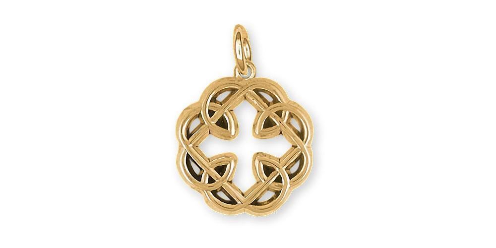 Father Daughter Celtic Knot Gold Earrings Celtic Father And