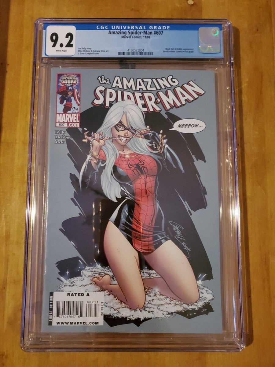 CGC 9.2 Amazing Spider-Man 607 2009 J Scott Campbell Marvel Comics