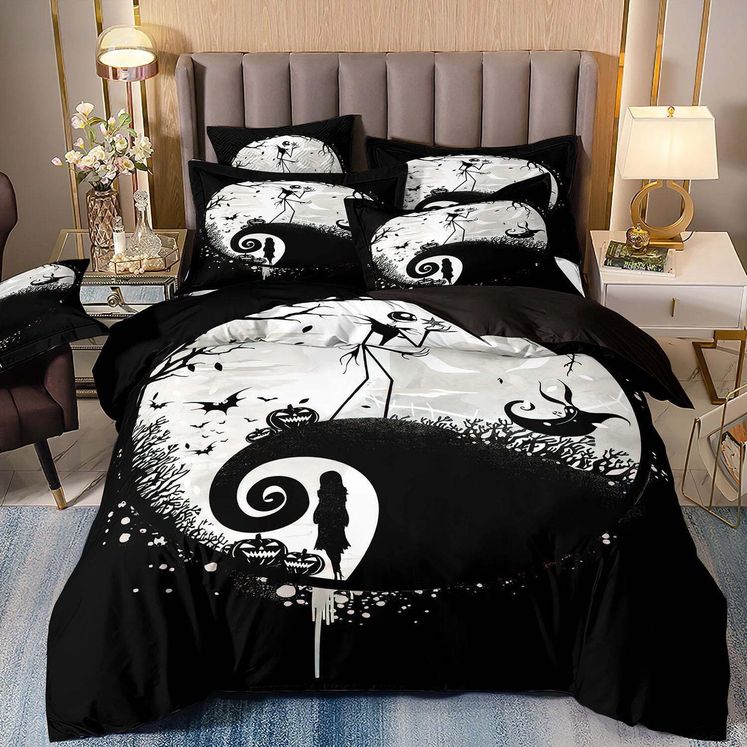 The Nightmare Before Christmas Horror Fans Christmas Gift Bedding Set