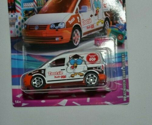 MATCHBOX 2020 CANDY SERIES 1/6 - VOLKSWAGEN CADDY DELIVERY TOOTSIE ROLL POP - Picture 2 of 3