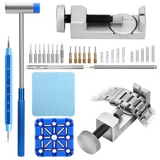 41 PCS Watch Repair Tool Kit Spring Bar Link Remover Strap Pin Adjuster Resizing