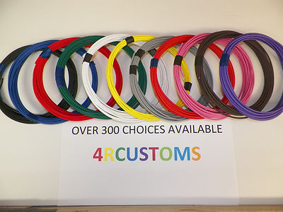 11 HIGH TEMP AUTOMOTIVE  WIRES 18 GAUGE  TXL WIRE ELEVEN COLORS  25' EACH COLOR 