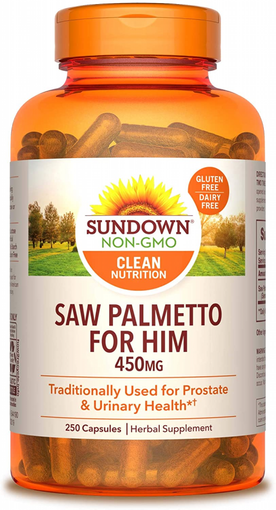 Sundown Naturals Saw Branded goods Palmetto 450 250 mg Pa Capsules Count Inexpensive