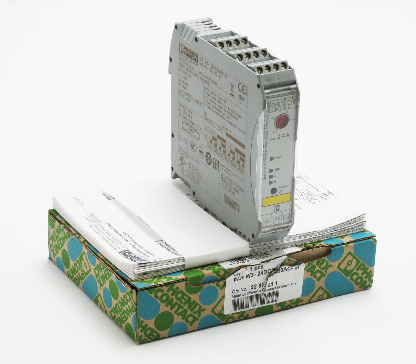 Phoenix Contact ELR W3-24DC/500AC-2I 2297031 Hybrid Motor Starter -Unused/Original Box-