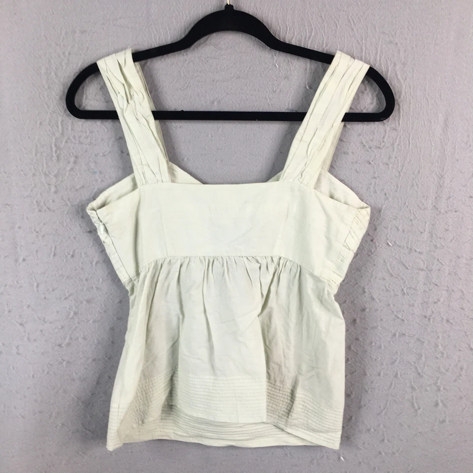 Anthropologie edme Esyllte Топ Женский 2 Мятно-зеленая Марлевая Кукла Y2K Молочница - Изображение 2 из 4